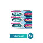 Corega Gün Boyu Güçlü Tutuş Diş Portezi Yapıştırıcı Tat İçermez Krem 40 Gr 3 Adet