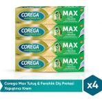 Corega Max Tutuş Ferahlık 4x40 gr Diş Protezi Yapıştırıcı Krem