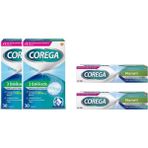 Corega Protez Temizleyici Tablet 30LU X2 + Protez Yapiştirici Ferahlatici 40 gr X2