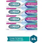 Corega Protez Yapıştırıcı Krem 40 gr x 4 Adet Tat İçermeyen Güçlü Tutuş Ağız Bakımı