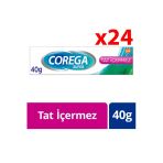Corega Süper Diş Protezi Yapıştırıcı Tat İçermez Krem 40 Gr 24'Lü