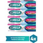 Corega Tat İçermez Diş Protezi Yapıştırıcı Krem 40 gr x 4 Adet Güçlü Tutuş ve Konfor