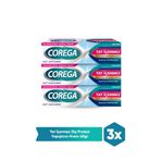 Corega Tat İçermez Yapıştırıcı Krem, 40 g x 3 Adet, Takma Diş Bakımı