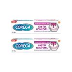 Corega Yapıştırıcı Krem Yastık Konforu 40 gr x 2 Diş Protezi İçin Etkili Koruma