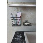 Corelle Kitchen Yapışkanlı Metal Diş Fırçalık + Sabunluk 2'li Set Siyah