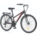 Corelli 26" Jant 16" Alloy Kadro Schule Şehir Bisikleti 21 Vites - Siyah - Kırmızı
