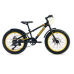 Corelli Fatboy MD Disk Fren 7 Vites 20 Jant Siyah Beyaz Sarı Fat Bike Cocuk Bisikleti