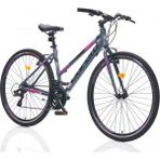 Corelli Lifestyle 3.0 28 Jant 21 Vites 46 cm Şehir-Tur Bisikleti-Gri-Fuşya - Gri - Pembe