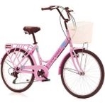 Corelli Squab 24 Jant Şehir Bisikleti V Fren Shımano Rs 36 6 Vites Pembe - Pembe - Kahverengi