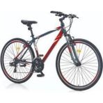 Corelli Trivor Shimano Koyu Gri Kırmızı Beyaz 5.1 V Fren 21 Vites 28 Jant 18 Kadro Şehir Tur Bisikleti