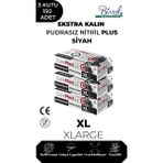 CoreMed Ekstra Kalın Nitril Siyah Plus Muayene Eldiveni XL - 3 Paket 50'li