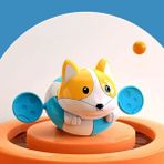 CORGI-DD566M Stili Bebek Banyo Oyuncakları Toddler Çekim Sepeti Küvet Su Oyun Seti Çocuk Kız Erkek 3 Mini Plastik Basketbol Topu ile Duş Oyuncak (Yurt Dışından) - Renkli