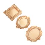 CORHAD 3pcs Reçine Takı Bulma Tepsisi Vintage Mücevher Yüzük Çanak Tahsisyolu Uzay Tasarlama Tasarım Parfüm Tepsisi Antik Takı Dip Yaratıcı