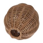 CORHAD İmitasyon Rattan Vazo Vintage Dokuma Çiçek Vazo Plastik Hasır Kurutulmuş Saksi Çiçek Düzenleme Konteyneri Masa Kitabı Banyo Noel Dekorasyon