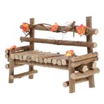 CORHAD Minyatür Bench Mini Sandalye Dollhouse Aksesuarları Minyatür Ev Dekoru Mikro Peyzaj Dekorasyonu Için Minyatür Park Tezgahı