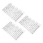 CORHAD Pul Seti 3 Set Pvc Silikon Mühürler Scrapbook İsim Damgası Harf Sayı Damgaları Pürüzsüz Çapaksız El Sanatları İhtiyaçları İçin Kullanımı Kolay