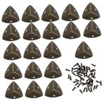 CORHAD Retro Bronz Köşe Koruyucu Seti 20 Parça Dekoratif Kutu Köşeleri Için Vida Paketi Ile Çinko Alaşımlı Mobilya Koruyucuları
