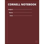 Cornell Notebook: Burgundy | 8.5″ × 11″ | 120 Pages | Cornell Notebook for Fast and Organized Notes
