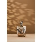 Cornella Ivy Antik Gold Detaylı Krem Ombreli Cam Kavanoz Büyük Gövde 17 Cm X Tüm :26 Cm