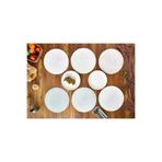 Cornella Lena Kenarları Boru Boncuk İşlemeli Yuvarlak Amerikan Servis 6 Li SET-1715-6
