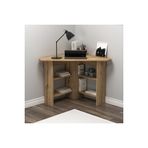 Corner Köşe Raflı Çalışma Bilgisayar Masası, Safirmeşe