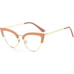 Corney Design Cintia Cat Eye Gözlük (Mavi Işık Filtreli) - Kahverengi