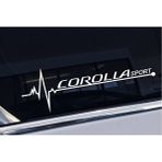 Corolla Yan Cam Sticker Oto Kapı Çıkartma Tuning Oto 20 cm x 7 cm Yazı 501 - Çok Renkli - 17CM