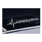 Corolla Yan Cam Sticker Oto Kapı Çıkartma Tuning oto 20 cm x 7 cm yazı 501