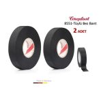 Coroplast 2 Adet Tüylü Bez Bant 19MM x 15 Metre REF:8551