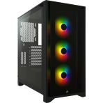 Corsair Bkc-1204 İcue 4000X Rgb Tempered Glass Mid-Tower Siyah Bilgisayar Kasa Cc-9011204-Ww Outlet