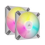 Corsair CO-9050 AF Serisi ICUE AF120 RGB Slim 120 mm PWM Akişkan Dinamik Rulmanlı FAN Beyaz 2'li Fan ve Soğutucu