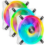 Corsair CO-9050104-WW ICUE QL120 RGB 120 mm RGB Beyaz PWM Fan Lighting Node Core Kontrolcü Fan ve Soğutucu