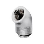 Corsair CX-9052014-WW 14 mm XF Hardline 2-pack 90° Angled OD Compression Chrome Fitting Hard Tube