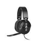 Corsair HS55 Surround Oyun Kulaklığı (Hafızalı Köpükten Suni Deri Kulaklıklar, PC ve Mac'te Dolby Audio 7.1 Surround Ses, Çok Yönlü Mikrofon, Çoklu Platform Uyumluluğu) Siyah