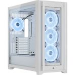 Corsair iCUE 5000X RGB QL Edition Cc-9011233-Ww 4x120MM Fan Dahili RGB Kontrolcü Full Tower Beyaz Kasa