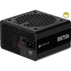 CORSAIR RM750e (2025) Tam Modüler Düşük Gürültülü ATX Güç Kaynağı ve 12V-2x6 Kablolu - ATX 3.1 & PCIe 5.1, Cybenetics Gold Verimlilik, 105°C Kondansatörler, Modern Bekleme Modu - Siyah