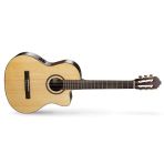Cort AC160CFNAT Cutaway Elektro Klasik Gitar (Orta Seviye) | Ladin Kapak, Dahili Preamp ve EQ Sistemi, Kesik Kasa (Cutaw
