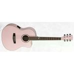 Cort Çin Jade2f-Ppm Elektro Akustik Gitar Kılıflı, Soluk Pembei Metali
