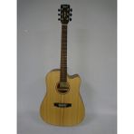 Cort Elektro Akustik Cutaway Gitar Çantalı, Masif Ladin