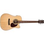 Cort Elektro Akustik Gitar, Natürel Satin, Fıshman