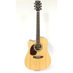 Cort Elektro Akustik Gitar Solak, Natürel Satin, Fıshma