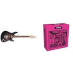 Cort Elektro Gitar G110OPBK ve Ernie Ball Super Slinky Nickel Wound Electric Guitar Strings