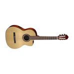 Cort Endonezya Ac120ceop Elektro Klasik Gitar, Open Pore, Ladin Kapak, Arka