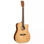 Cort Endonezya Earth60cenat Elektro Akustik Gitar, Cutaway, Naturel, Masif