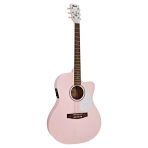 Cort Endonezya Jade Classıc Ppop Elektro Akustik Gitar, Pastel Pınk Open Pore