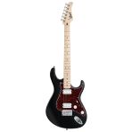 Cort G100HHOPB Elektro Gitar | Siyah Renk, Open Pore Bitiş, H-H Manyetik Dizilimi, Hafif Gövde Yapısı