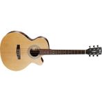 Cort Sfx-Melhop Ince Kasa Solak Elektro Akustik Gitar | Naturel Renk, Open Pore Bitiş, Cutaway Tasarım, Dahili Preamp
