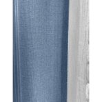 Cortibo Alaska Keten Fon Perde Indigo Tek Kanat (Pilesiz) - 140 x 270 cm - Açık İndigo