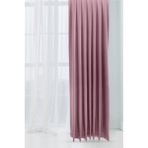 Cortibo Alaska Keten Gülkurusu Tek Kanat Pilesiz Gül Kurusu 80x250 cm Fon Perde