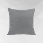 Cortibo Barcelona Kadife Dokulu Kırlent Kılıfı - 45 x 45 cm - Açık Gri